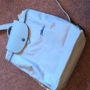 NEW! Longchamp Le Pliage recycled textile & leather mini Backpack